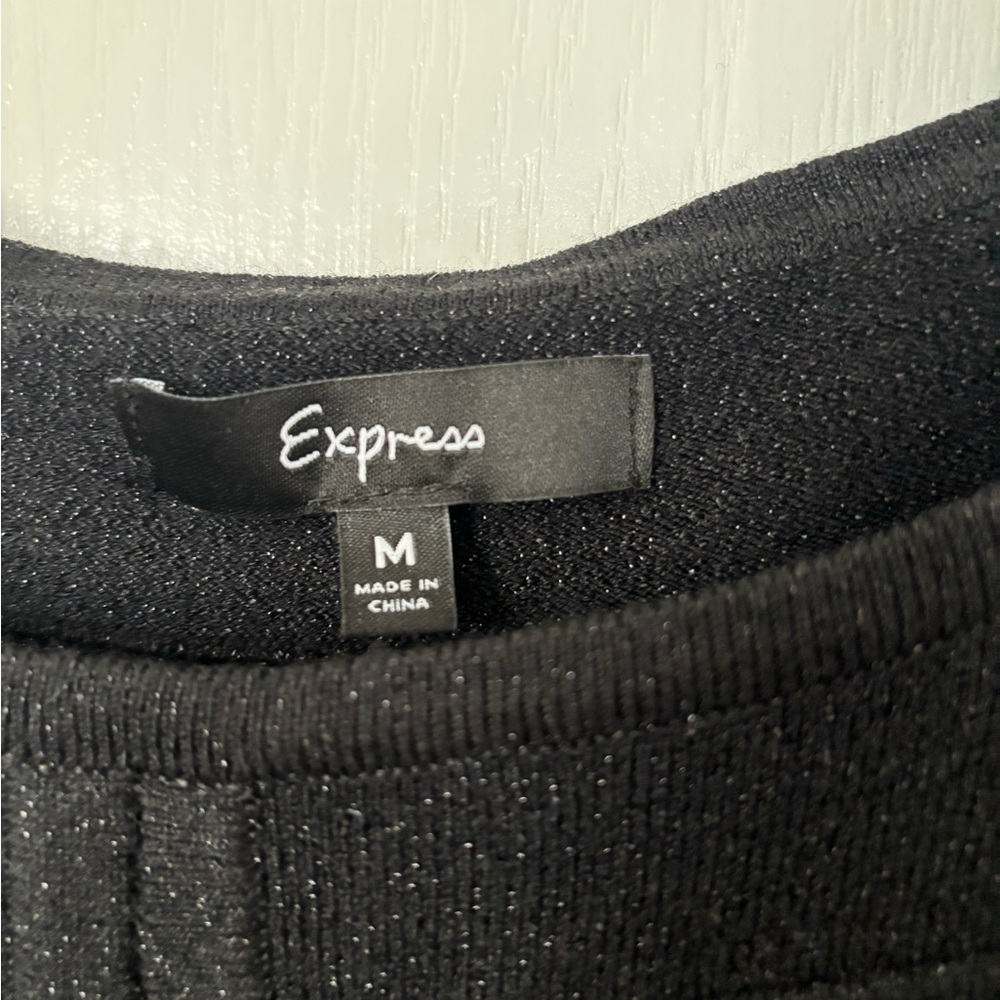 Black Off-Shoulder sweater Dress - Picture 3 of 7